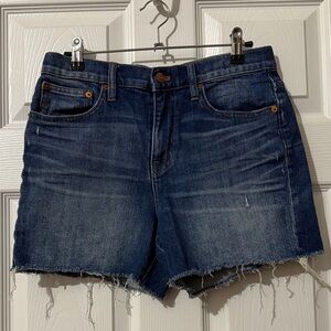 Madewell Dark Wash Jean Shorts